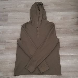 Mens vince Henley hoodie
